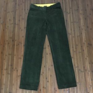 J. McLaughlin Dark Green Corduroy Trouser slacks